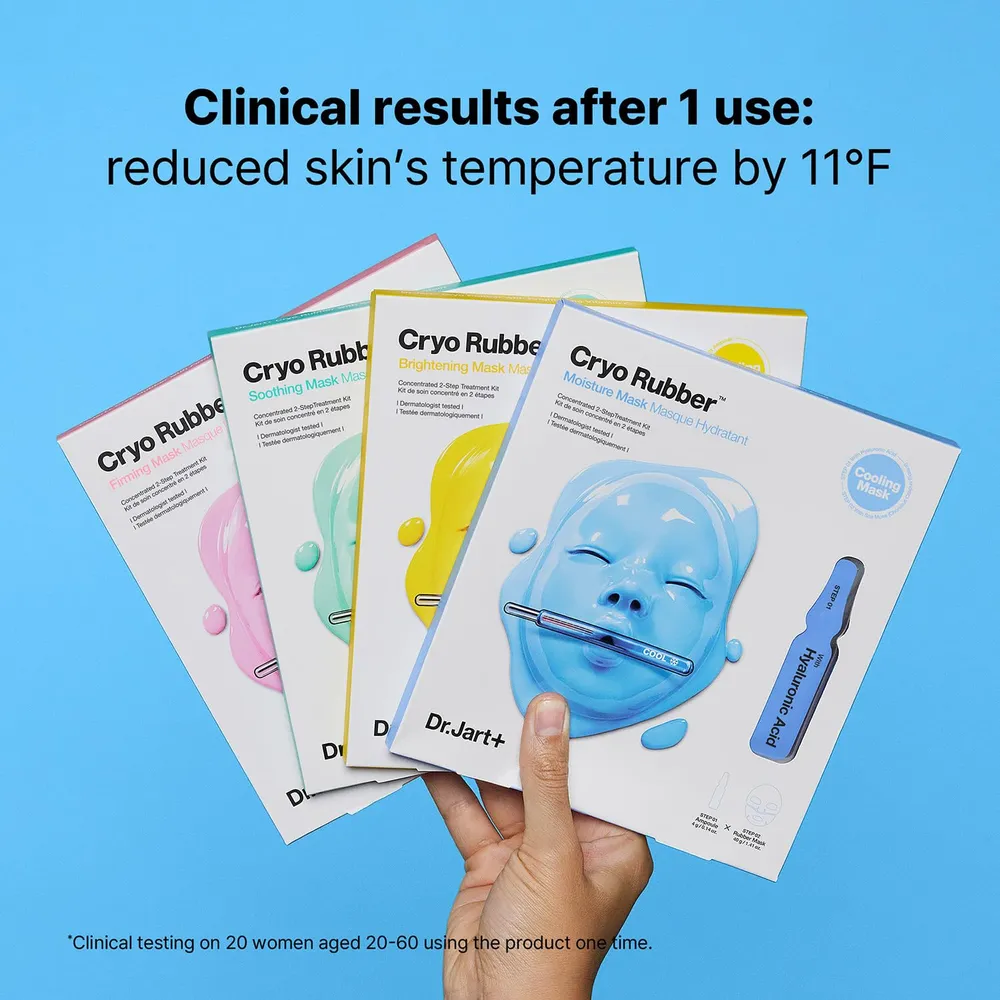 Dr. Jart+ Mascarilla Facial Refrescante de Caucho Criogénico | Moisturizing Mask