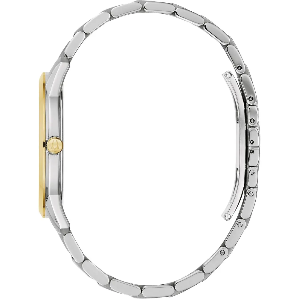 Bulova reloj Diamond Sutton clásico hombre cuarzo 3 agujas | Oro/Plata