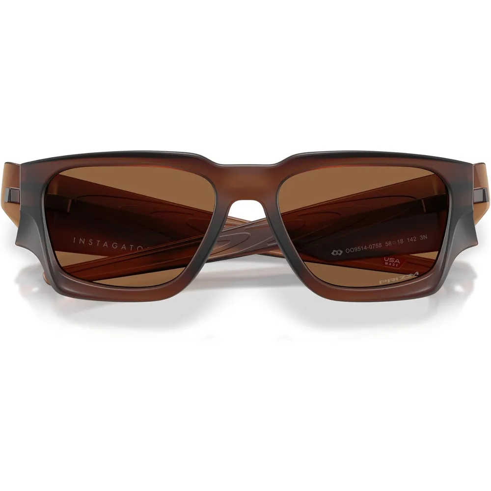 Oakley Instagator OO9514 Gafas de sol para hombre | Matte Rootbeer / Prizm Bronze
