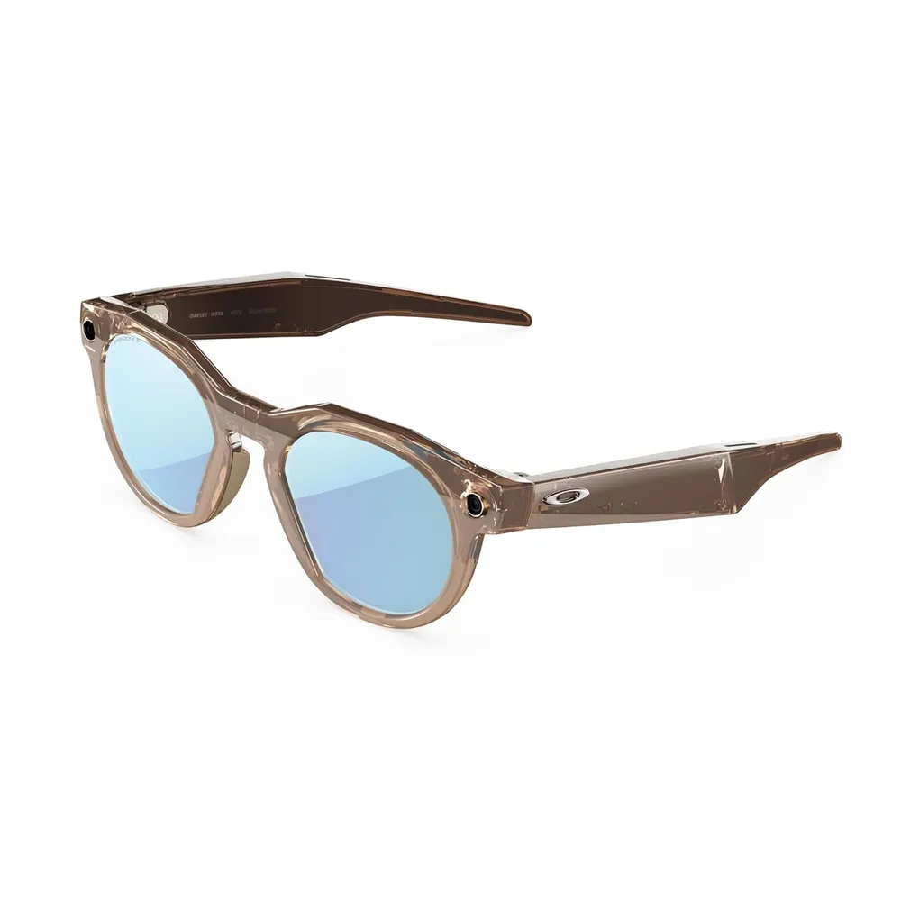 Oakley Meta HSTN Gafas inteligentes para hombre y mujer | Brown Smoke Frame / Prizm Deep Water Lenses