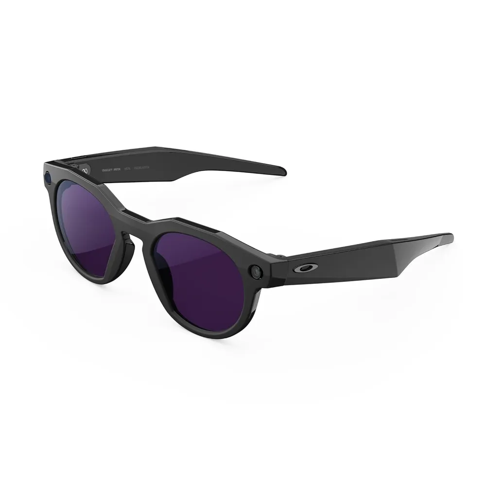 Oakley Meta HSTN Gafas inteligentes para hombre y mujer | Black Frame / Clear To Amethyst Transitions Lenses