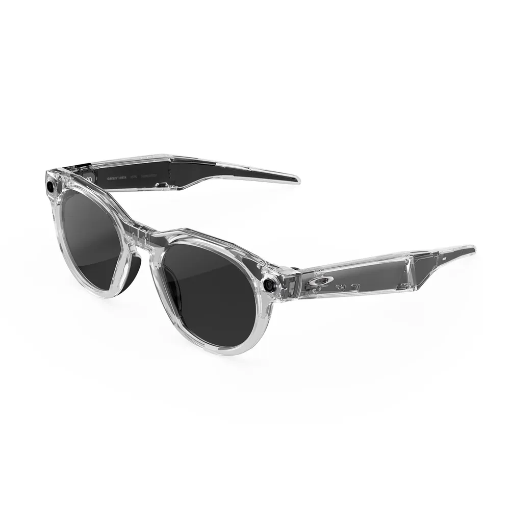 Oakley Meta HSTN Gafas inteligentes para hombre y mujer | Clear Frame / Clear To Grey Transitions Lenses