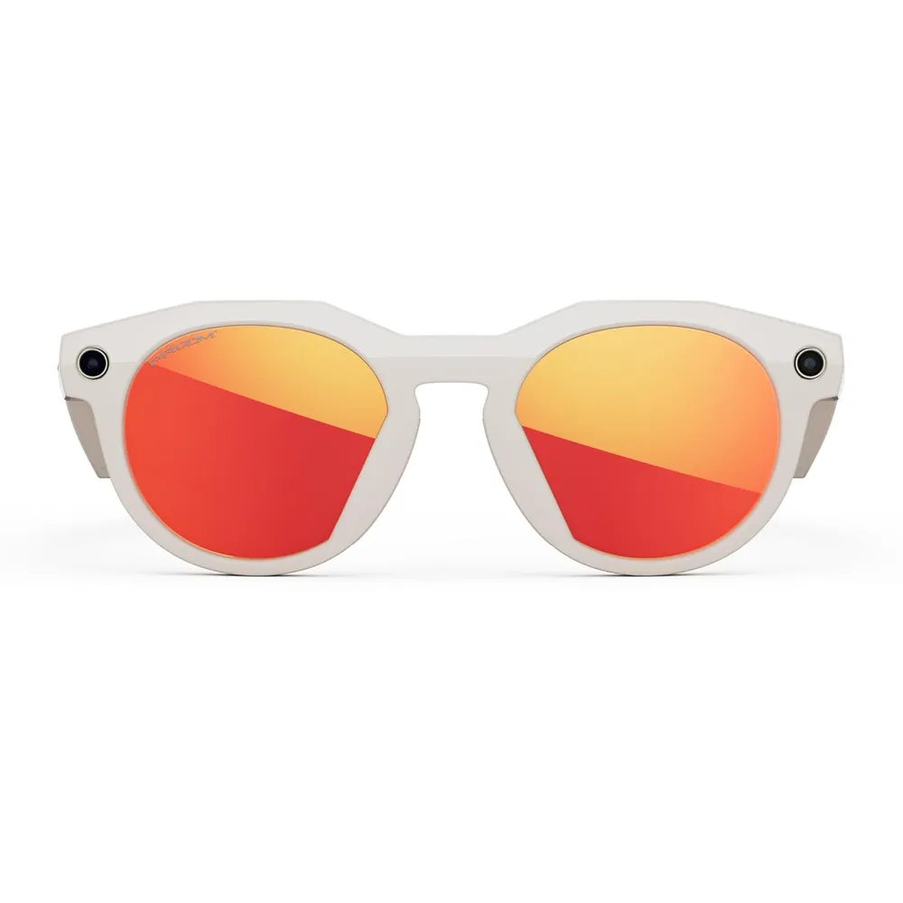 Oakley Meta HSTN Gafas inteligentes para hombre y mujer | Warm Grey Frame / Prizm Ruby Lenses