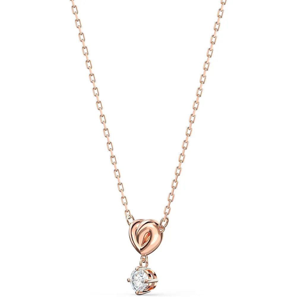 SWAROVSKI COLLAR PENDIENTE CORAZÓN LIFELONG HEART ACABADO ORO ROSA PARA MUJER | ORO ROSA