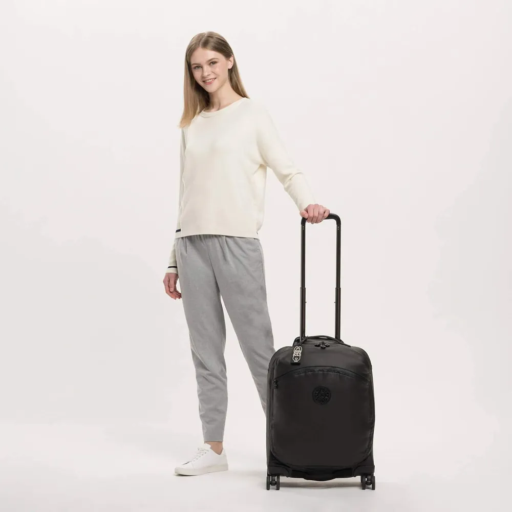 Kipling Indulge Mochila con Ruedas | Negro (Raw Black)