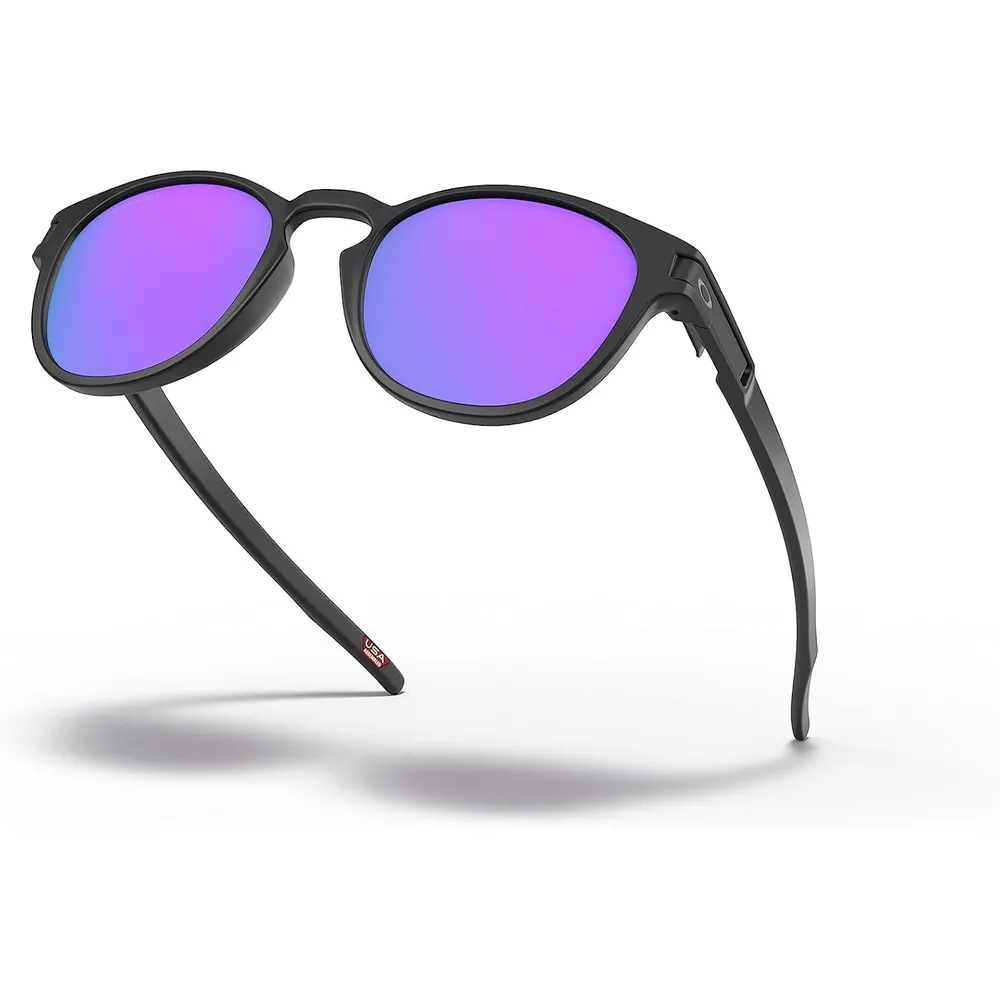 Oakley OO9265 Oval Gafas de sol para hombre | Matte Black / Prizm Violet