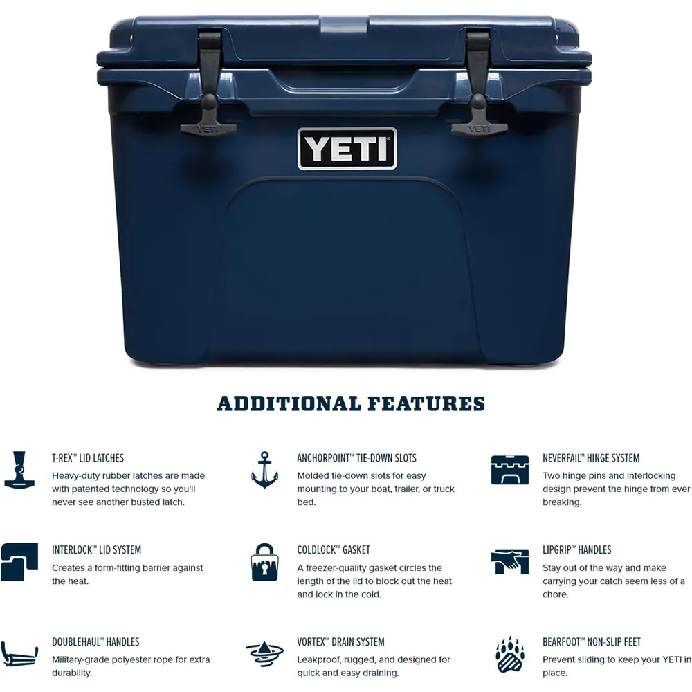 YETI Tundra 35 Cooler Portátil | Azul Marino