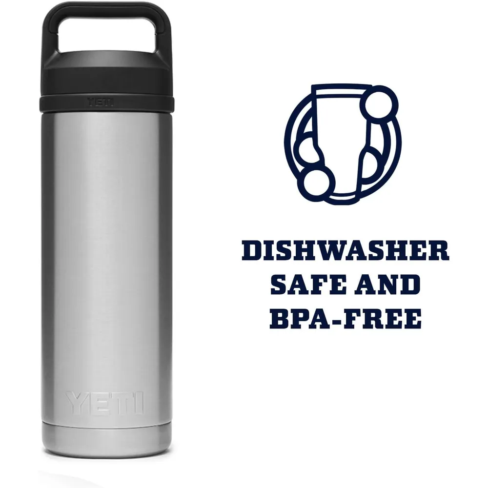 YETI Botella Rambler con Tapa Chung de 18 oz | Plata