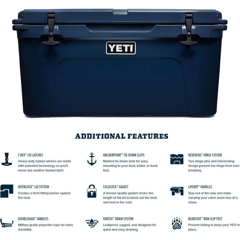 YETI Tundra 65 Cooler Portátil | Azul Marino