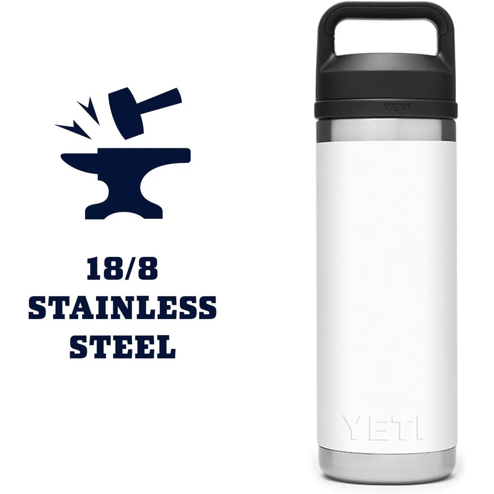 YETI Botella Rambler con Tapa Chung de 18 oz | Blanco