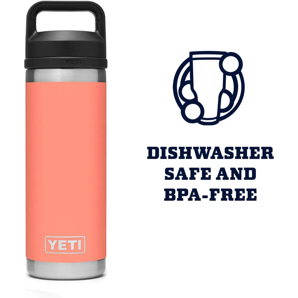 YETI Botella Rambler con Tapa de Chupón de 18 oz | Coral