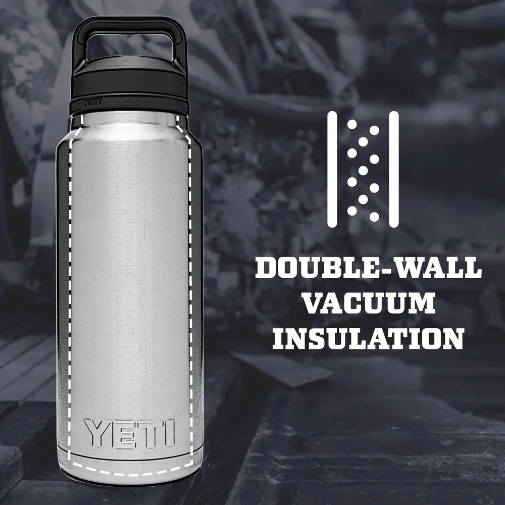 YETI Botella Rambler con Tapa para Sorbos de 36 oz | Azul Marino