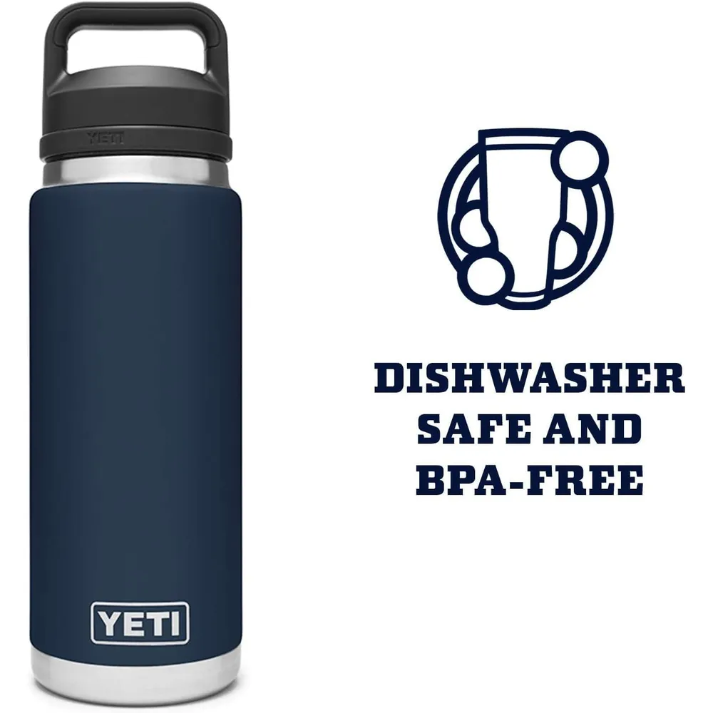 YETI Botella Rambler con Tapa para Sorbos de 36 oz | Azul Marino