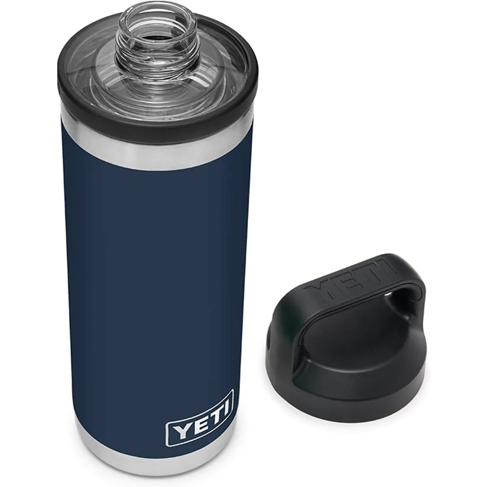 YETI Botella Rambler con Tapa Chung de 18 oz | Azul Marino