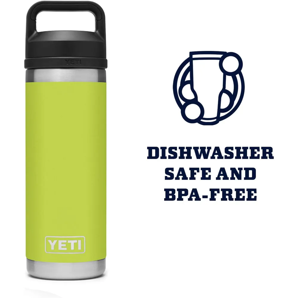 YETI Botella Rambler con Tapa Chung de 18 oz | Amarillo Limón