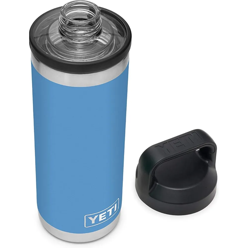 YETI Botella Rambler con Tapa Chung de 18 oz | Azul Celeste