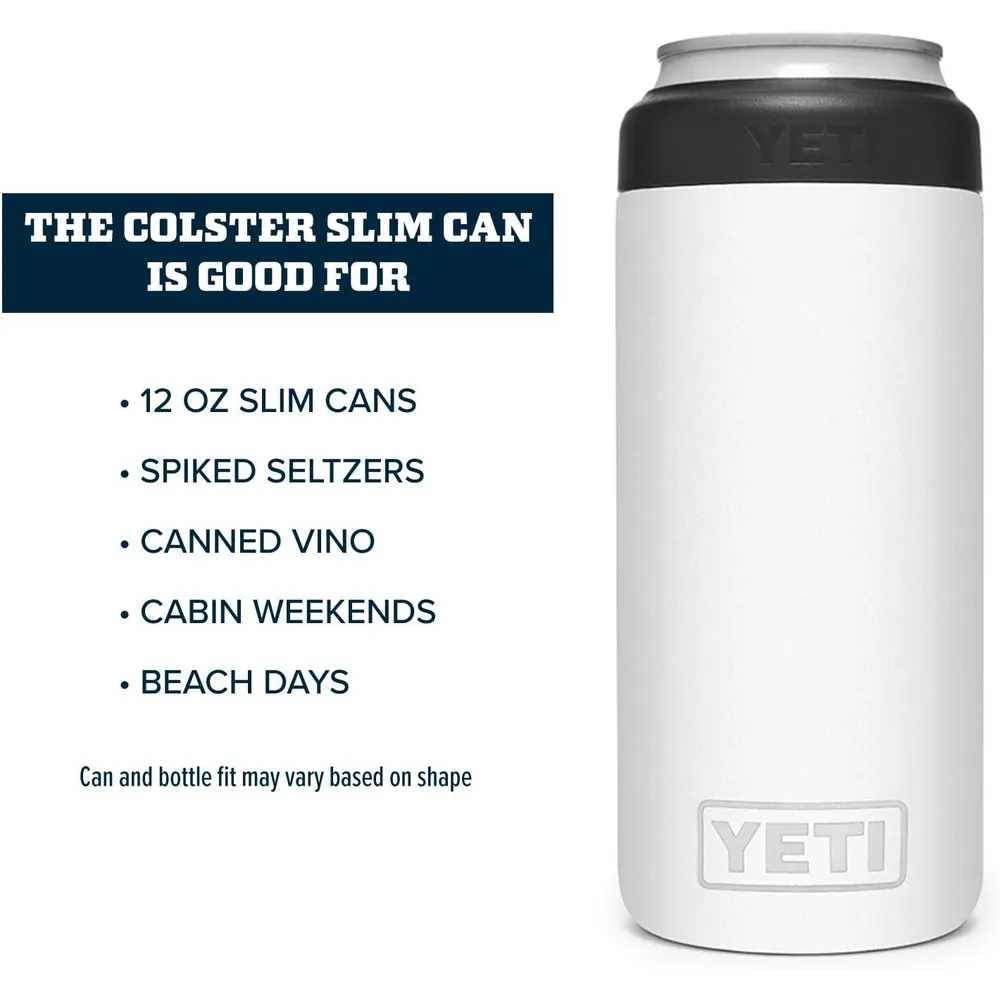YETI Rambler Aislador de Latas Insertable de 12 oz | Blanco