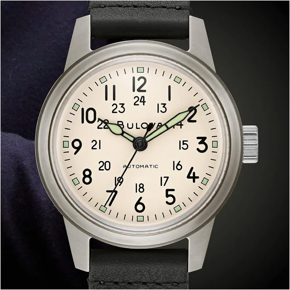 b0845x1pyx_5_webp.webp Bulova reloj militar clásico hombre automático 3 agujas correa cuero acero | Negro