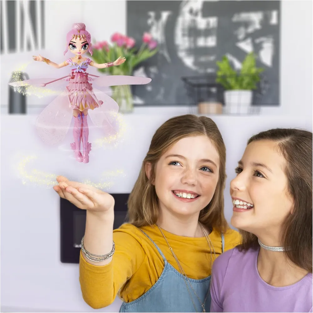 HATCHIMALS Crystal Flyers muñeca voladora 11"/28 cm | Rosa