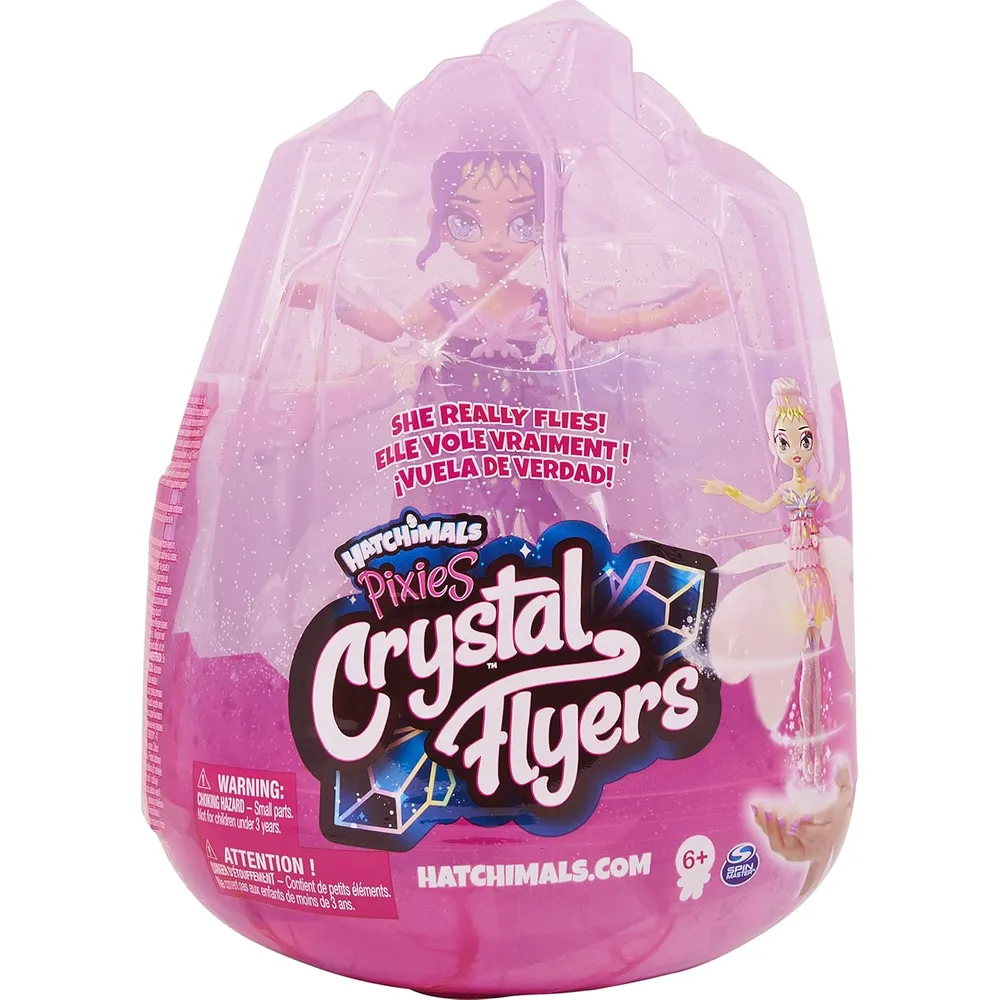 HATCHIMALS Crystal Flyers Pixies muñeca voladora 11"/28 cm