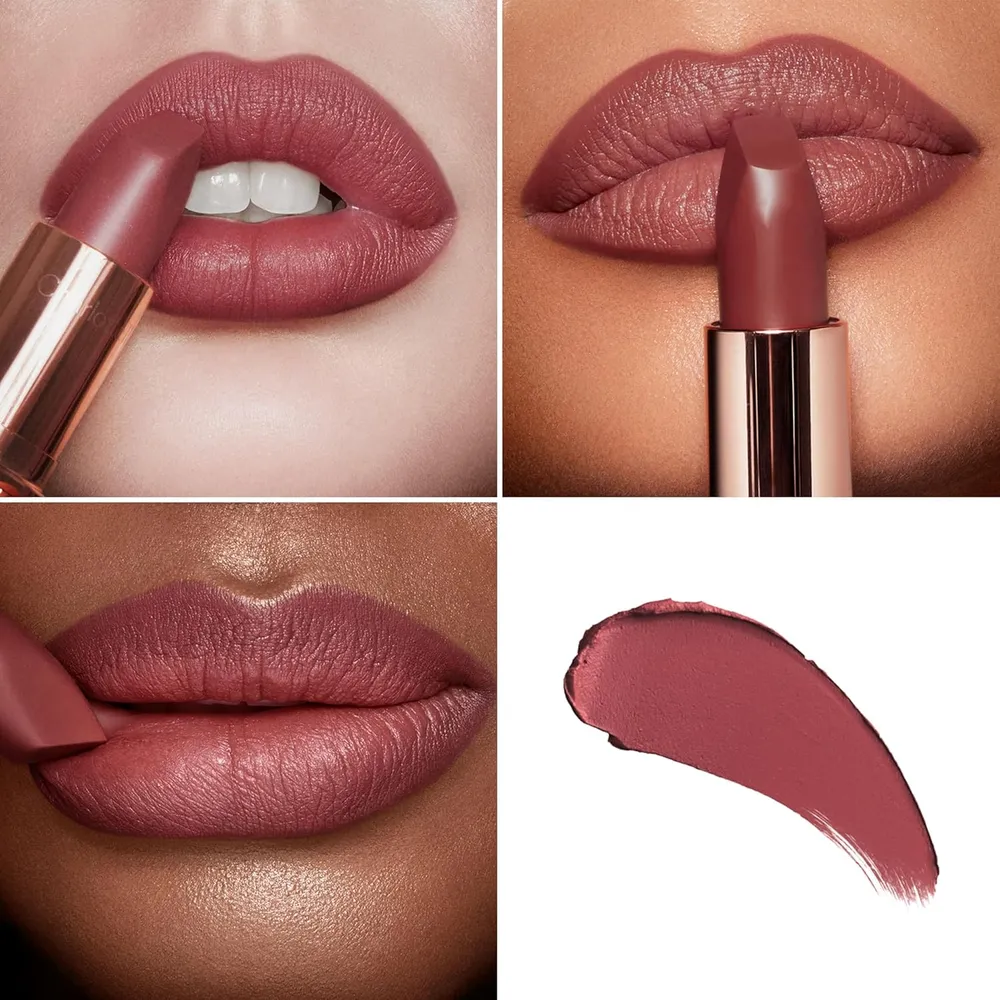 Charlotte Tilbury Revolution Lápiz labial mate | Pillow Talk Medium - rosa baya cálido