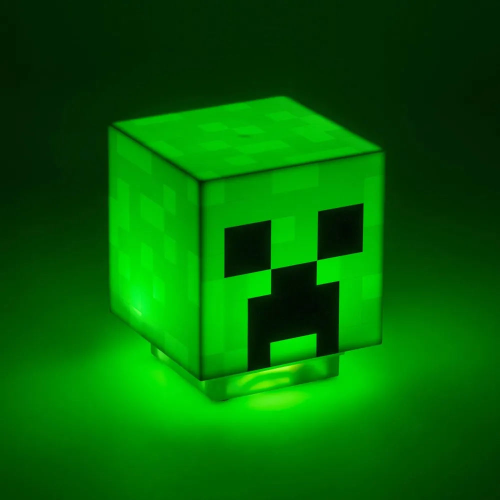 Paladone Minecraft Creeper, lámpara escritorio con sonido oficial