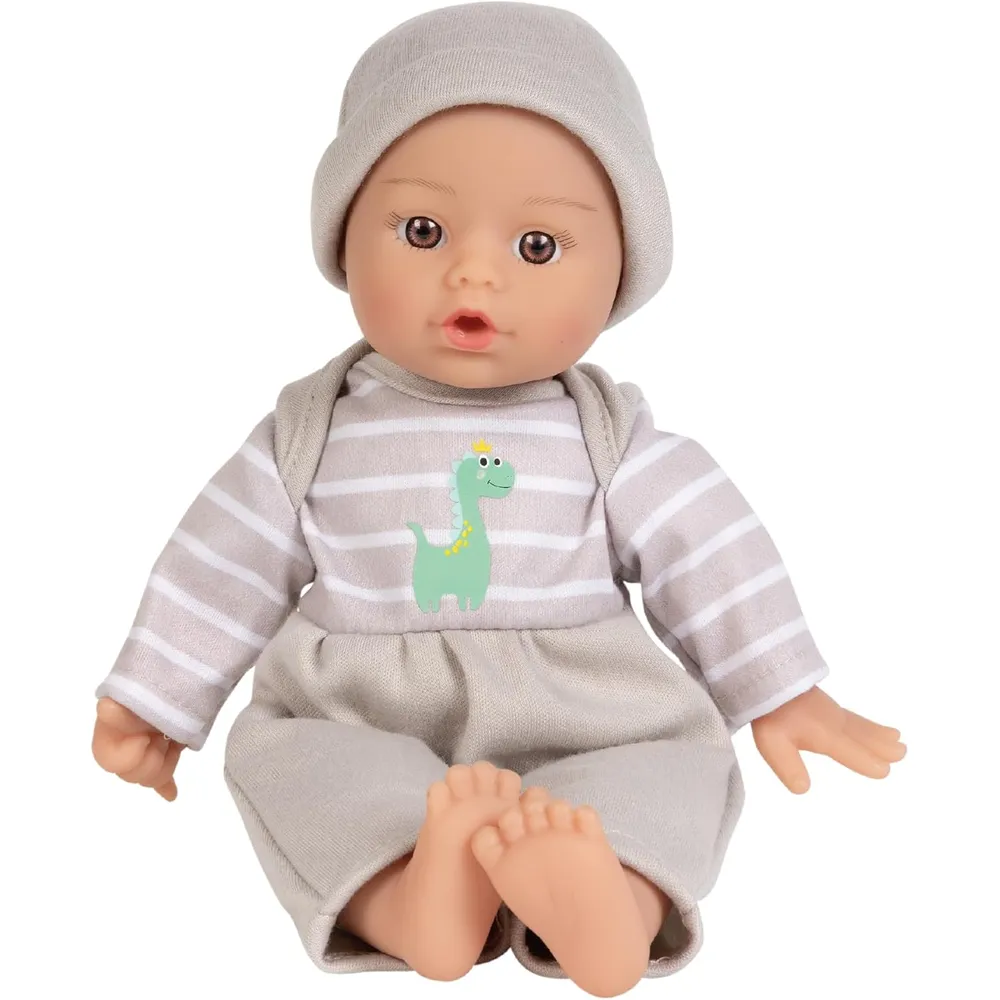 ADORA Sweet Baby muñeca bebé 11"/28 cm | Gris/Naranja