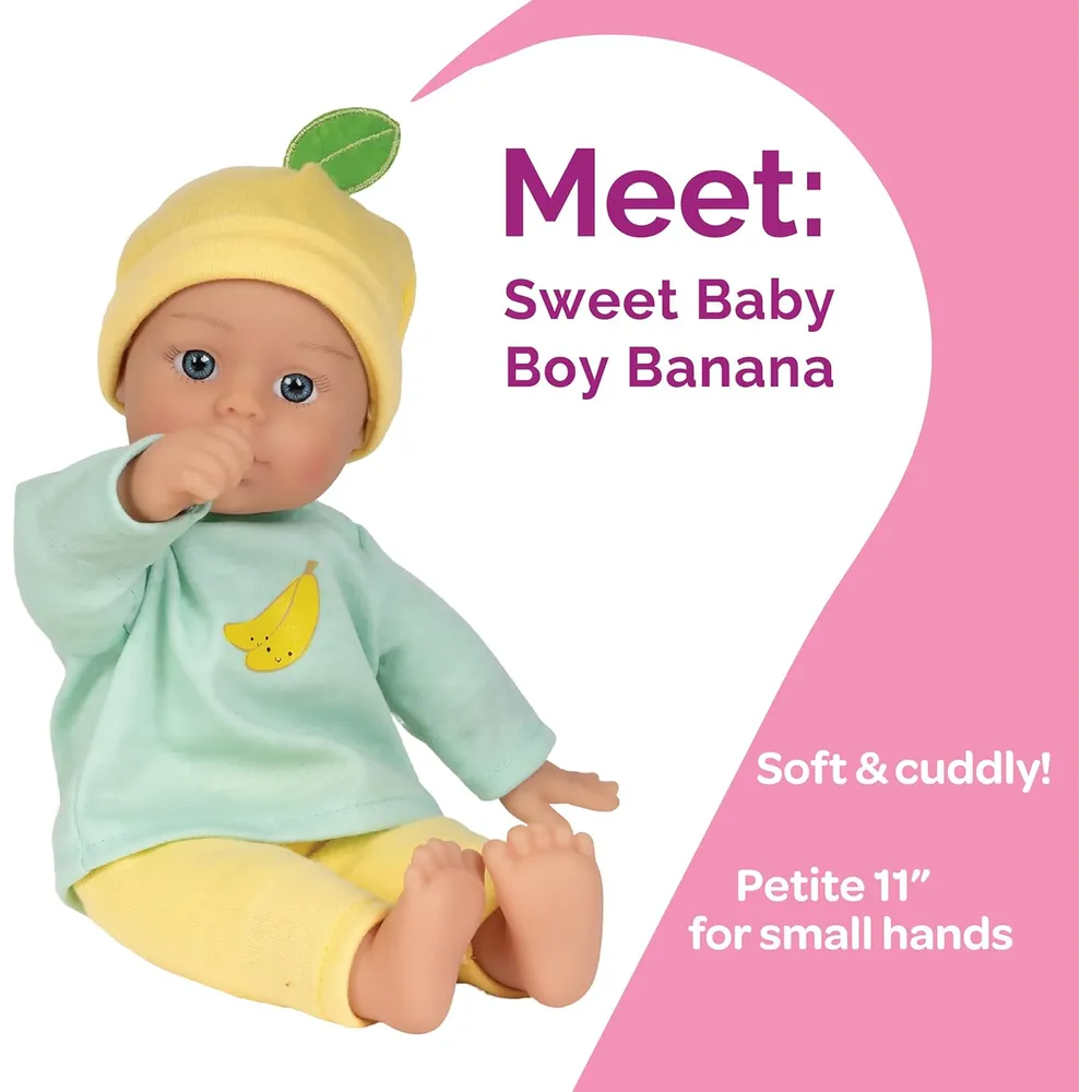 ADORA Sweet Baby muñeca bebé 11"/28 cm | Verde/Amarillo