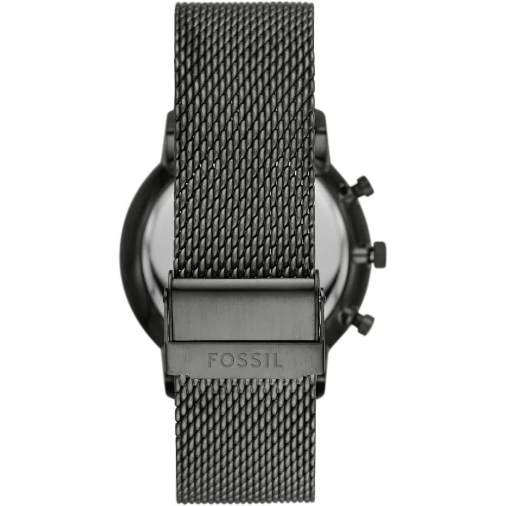 Fossil reloj cronógrafo Neutra de cuarzo para hombre, acero y cuero | Gris