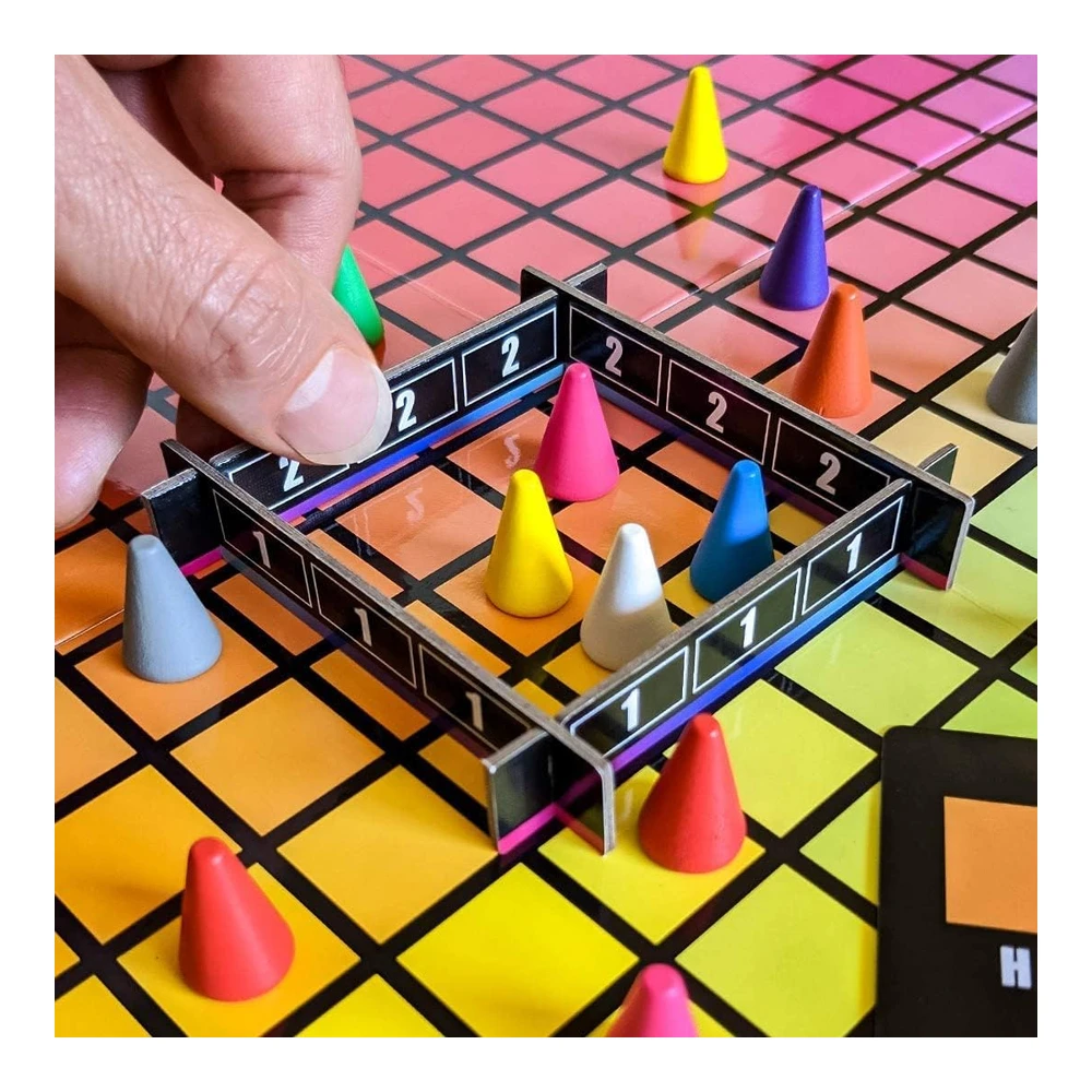 JUEGO DE MESA HUES AND CUES ADIVINANZAS DE COLORES VIBRANTES