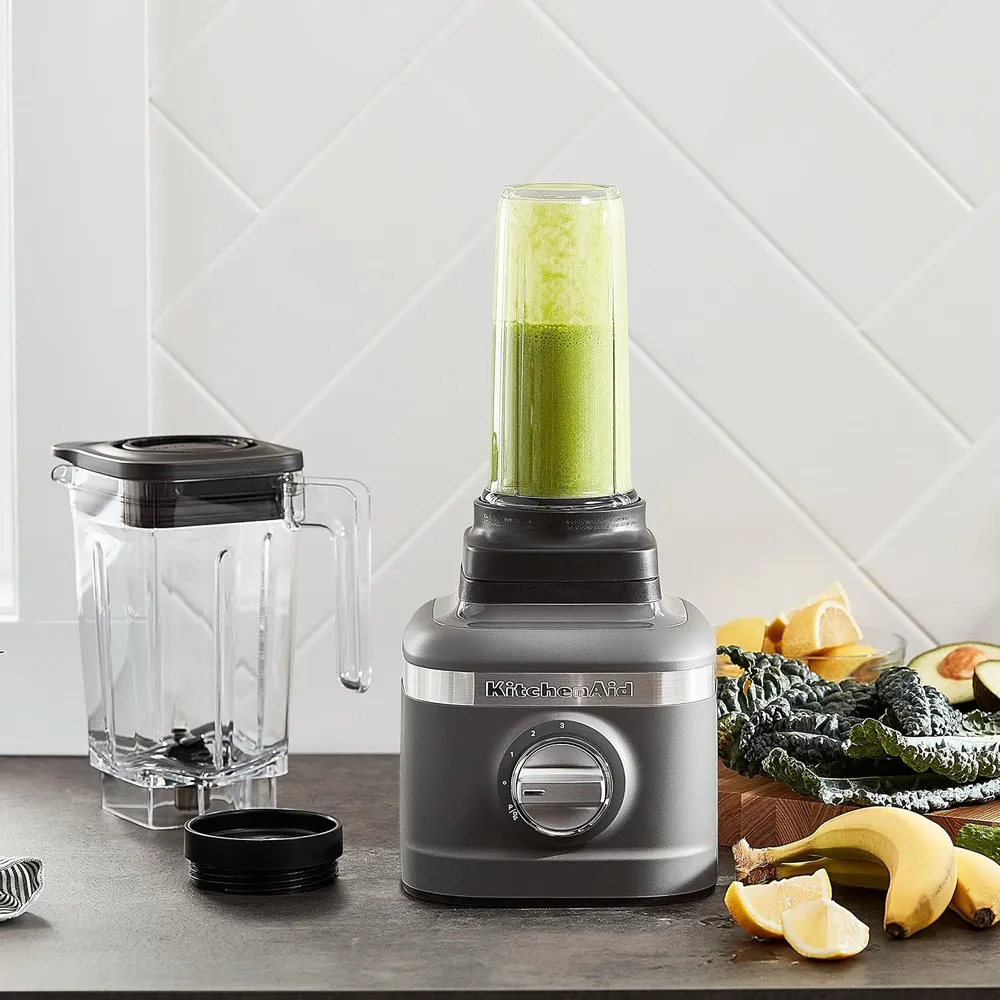 KITCHENAID, LICUADORA PICADORA DE HIELO K150 3 VELOCIDADES CON 2 JARRAS | GRIS