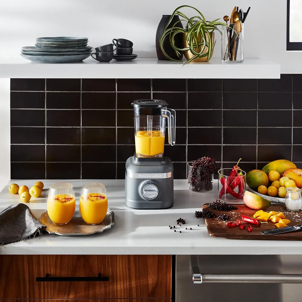 KITCHENAID, LICUADORA PICADORA DE HIELO K150 3 VELOCIDADES CON 2 JARRAS | GRIS