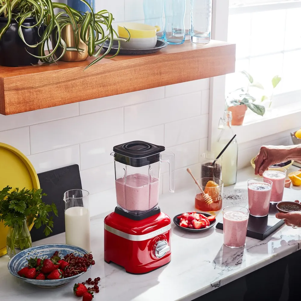 KITCHENAID, LICUADORA PICADORA DE HIELO K150 3 VELOCIDADES CON 2 JARRAS | ROJO