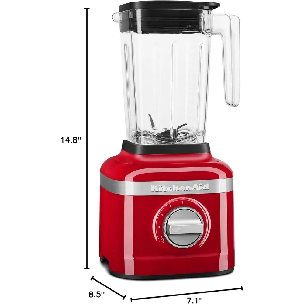 KITCHENAID, LICUADORA PICADORA DE HIELO K150 3 VELOCIDADES CON 2 JARRAS | ROJO