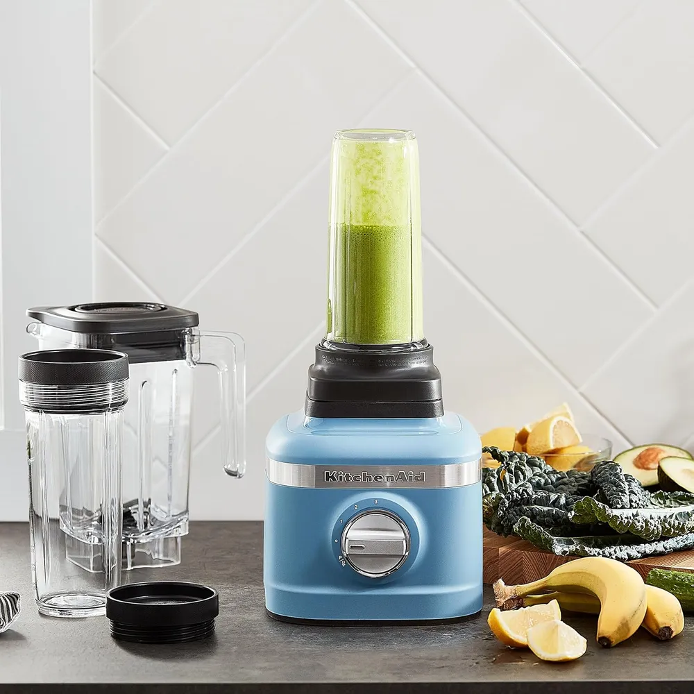 KITCHENAID, LICUADORA PICADORA DE HIELO K150 3 VELOCIDADES CON 2 JARRAS | AZUL