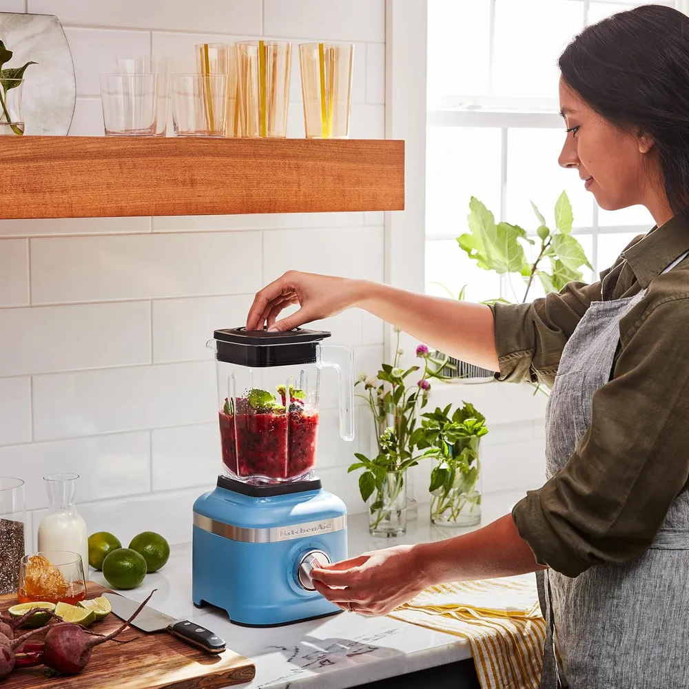 KITCHENAID, LICUADORA PICADORA DE HIELO K150 3 VELOCIDADES CON 2 JARRAS | AZUL