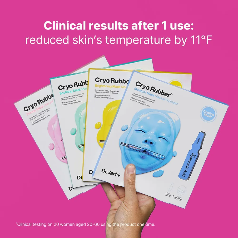Dr. Jart+ Mascarilla Facial Refrescante de Caucho Criogénico |  Firming Mask