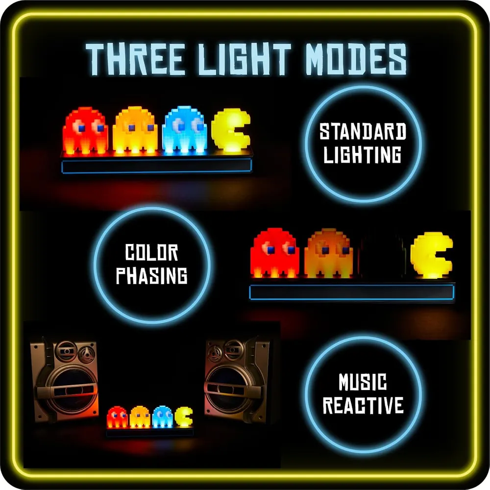 Paladone Pac-Man, lámpara figuras Pac-Man y fantasmas
