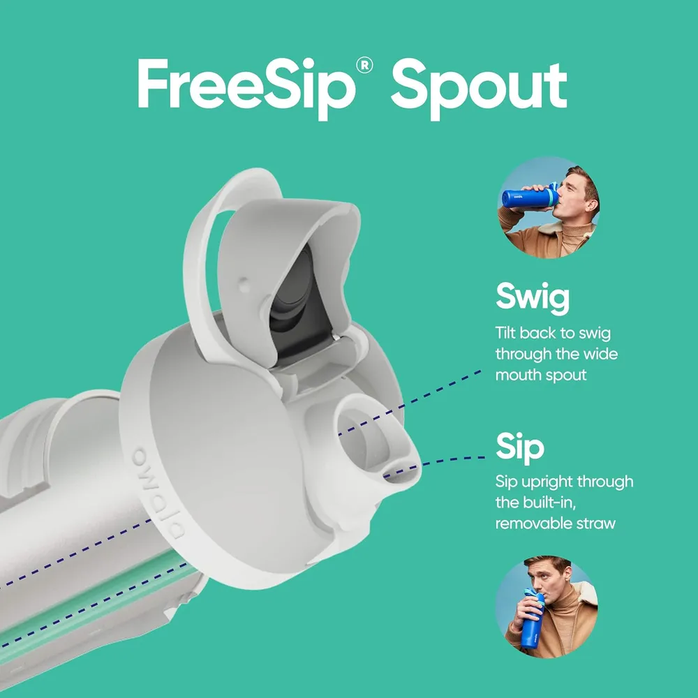 Owala FreeSip botella de Tritan 25 oz con sorbete sin BPA