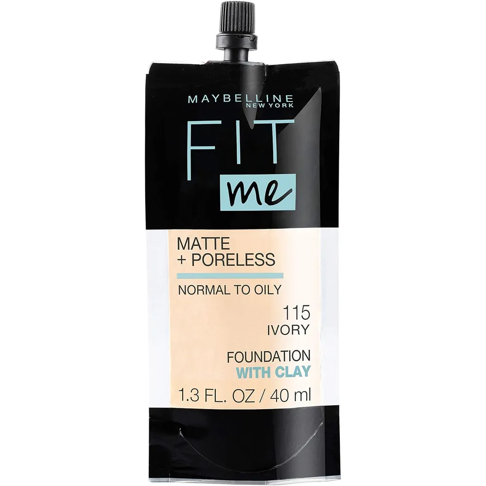 BASE LÍQUIDA FIT ME MATTE + PORELESS MAYBELLINE
