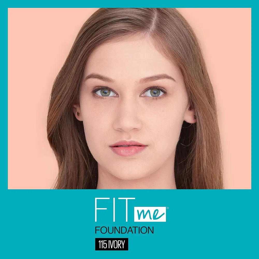 BASE LÍQUIDA FIT ME MATTE + PORELESS MAYBELLINE