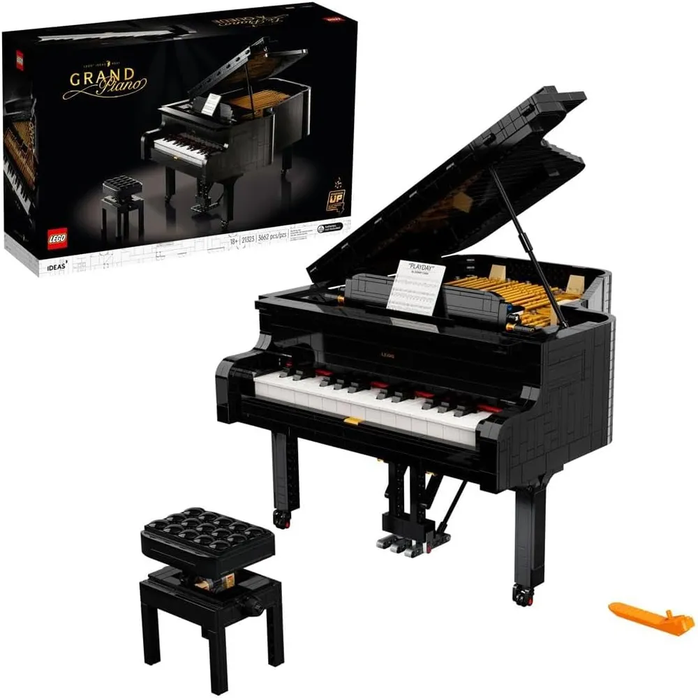 Lego Ideas piano de cola set de construcción decorativo con funciones reales
