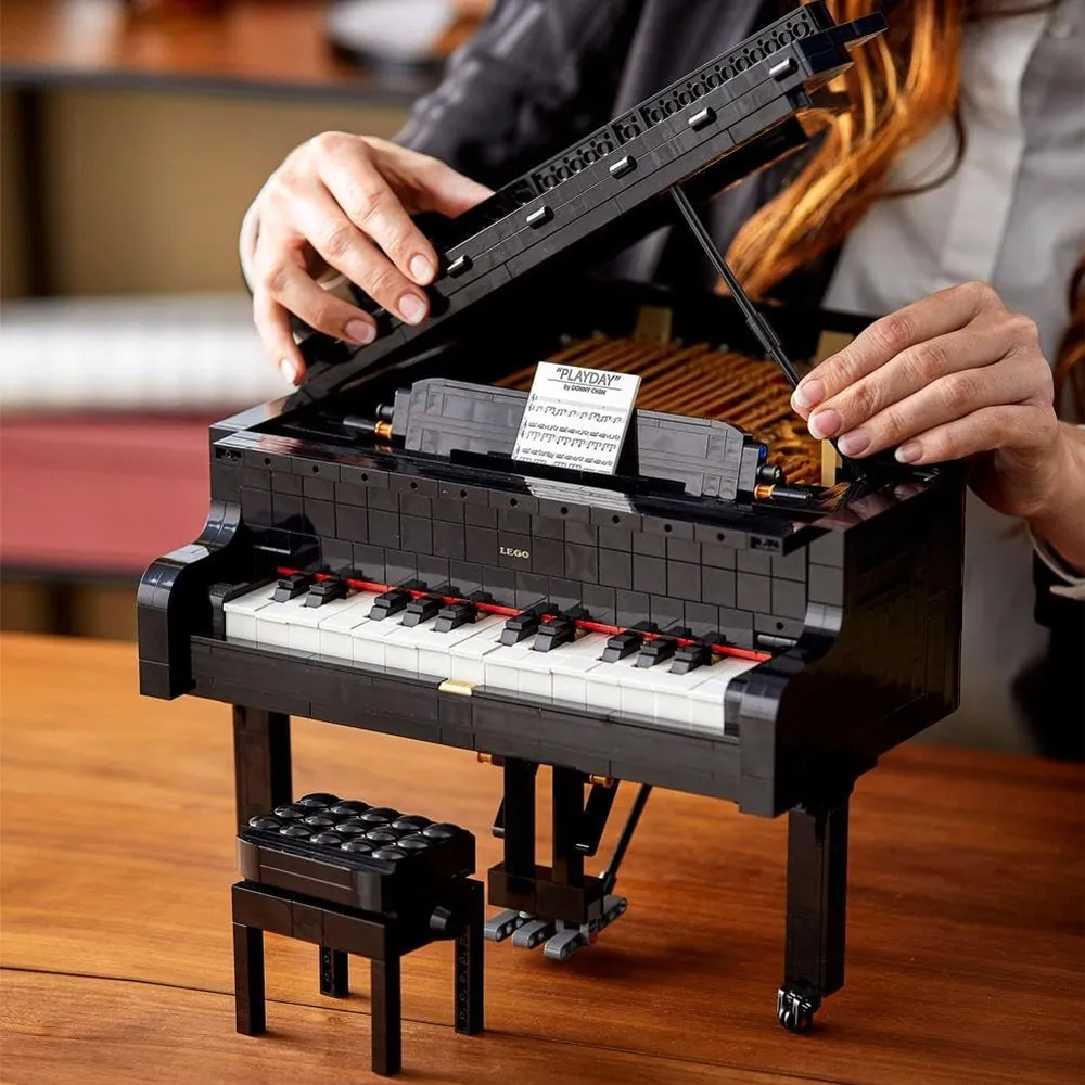 Lego Ideas piano de cola set de construcción decorativo con funciones reales
