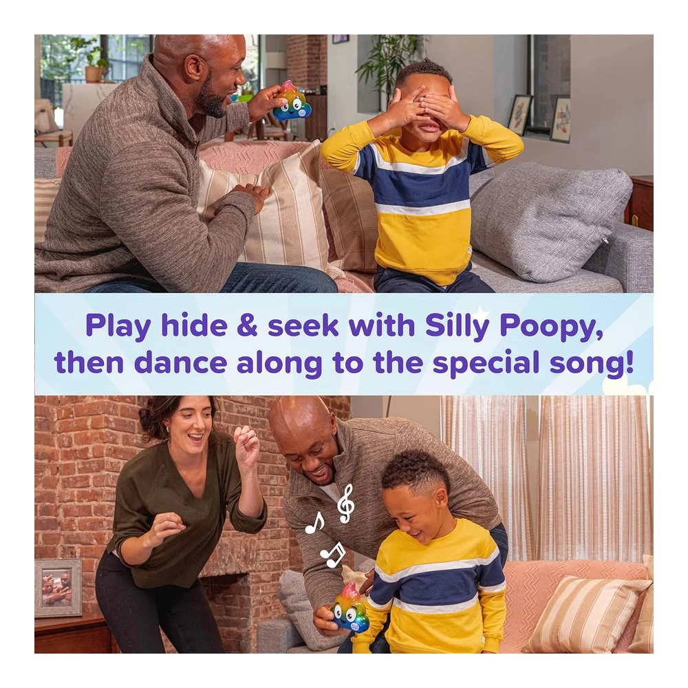 b085rg6lym_4.webp What Do You Meme? Silly Poopy's Hide y Seek-Juguete de Popó con Los Colores Del Arco Iris que Habla y Canta, Juego Activo a Niños
