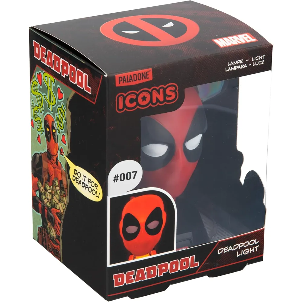 Paladone Deadpool, lámpara icono 3D oficial