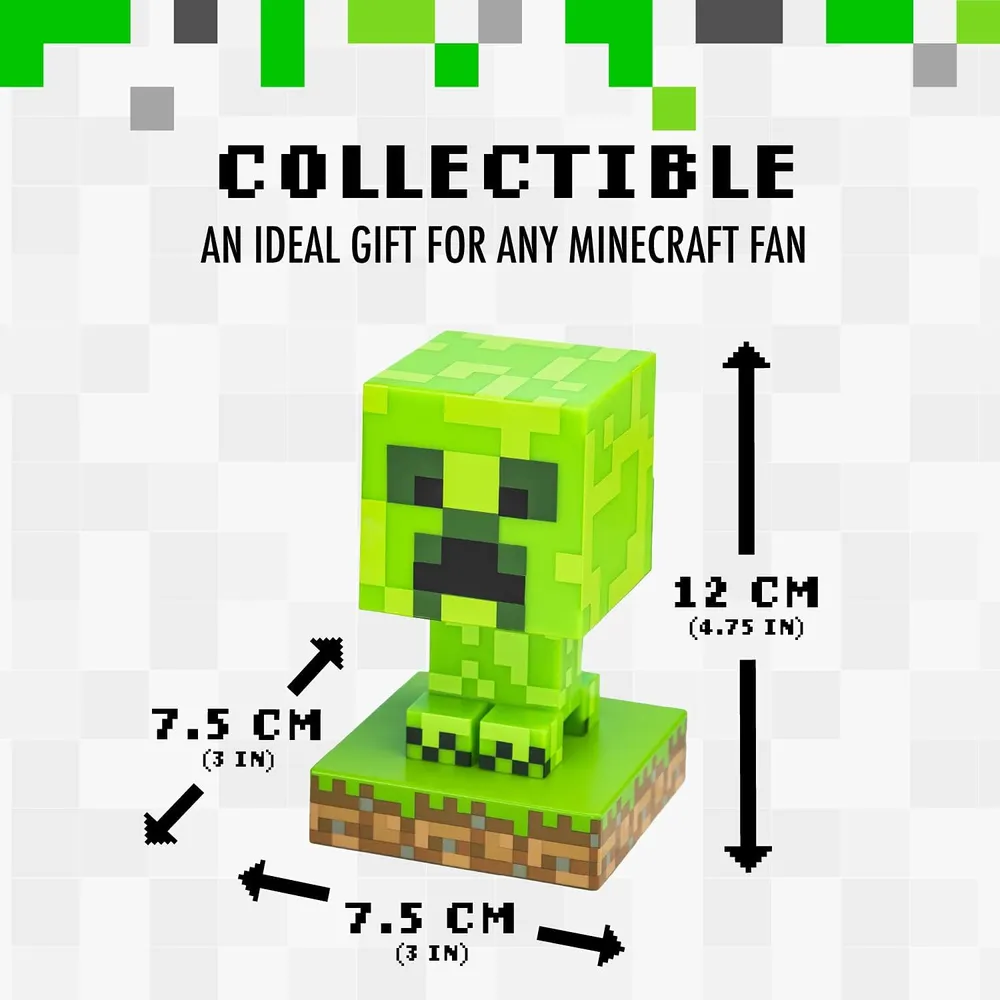 Paladone Minecraft Creeper, lámpara 3D 12 cm oficial