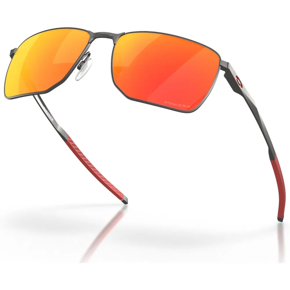 Oakley Ejector OO4142 Gafas de sol para hombre | Matte Gunmetal / Prizm Ruby