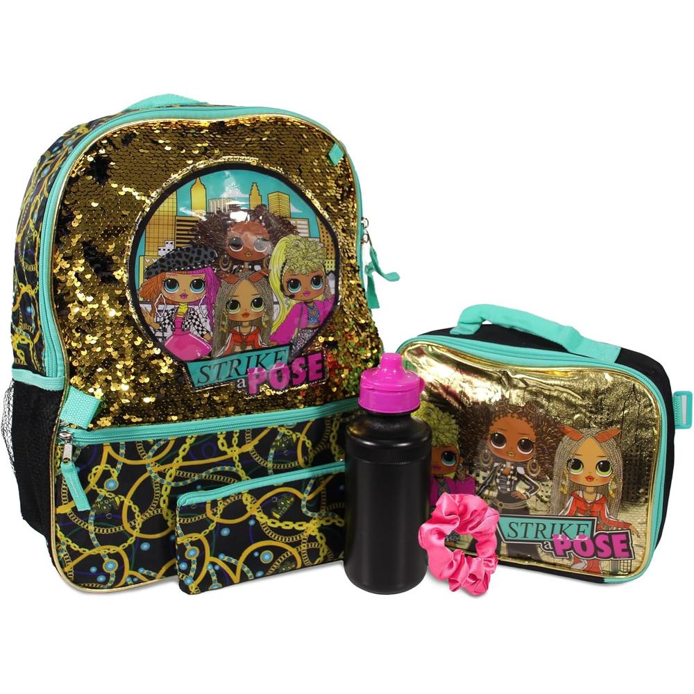 b086ht25rl_0_jpg.jpg OMG | Juego de Mochila de 4 piezas para niñas y niños de 16"