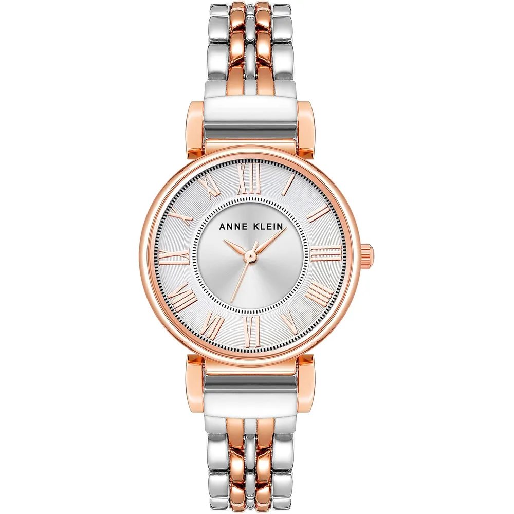 Anne Klein AK/2159SVSV reloj para mujer | 30 mm - Plateado/Oro rosa