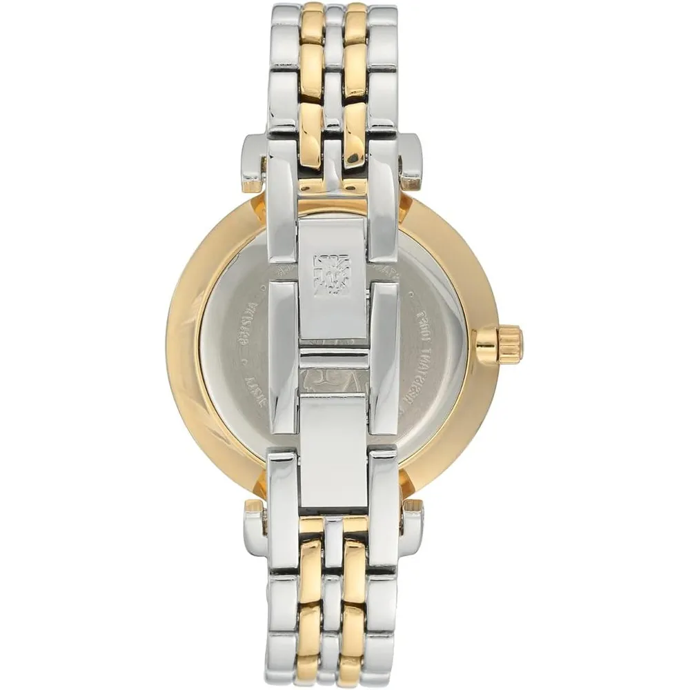 Anne Klein AK/2159SVSV reloj para mujer | 30 mm - Plata/Oro/verde